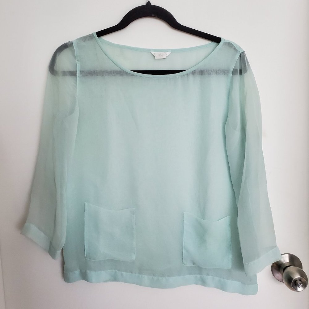 Mint Club Monaco Sheer Blouse, XS